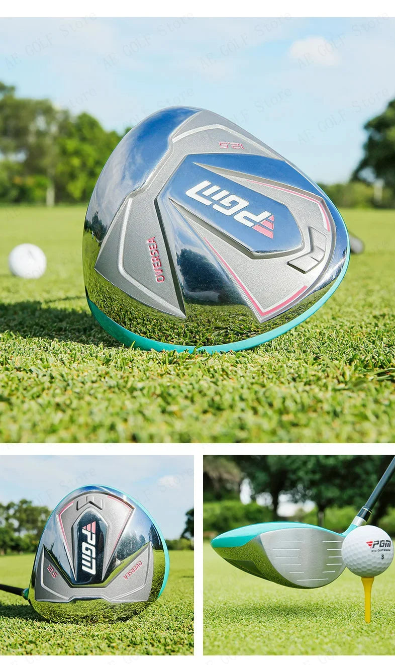 PGM Women Golf Clubs Set with Golf Bag Stainless Steel / Carbon Shaft Iron Wood Driver Beginer Training Golf Supplies  LTG051