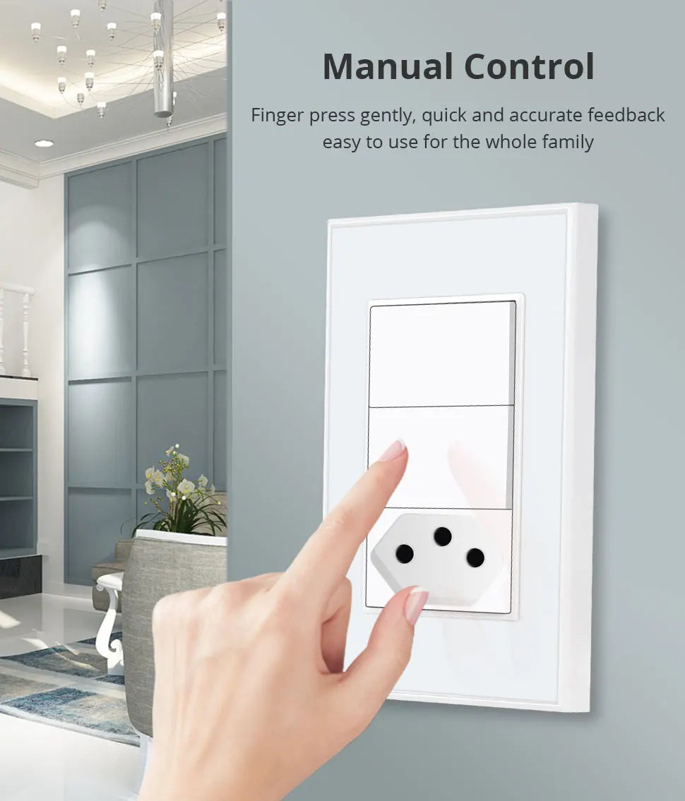 Zemismart Zigbee Smart Brazil Socket 10A 20A Outlets Work with Tuya Smart Life App Alexa Google Home Control