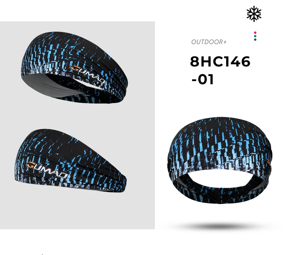 Gothic Skull Headband Sweat Bandage Sport Head Hair Band Workout Tennis Fitness Jog Basketball Running Scary Sweatband Women Men