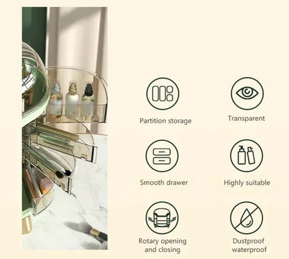 Transparent Makeup & Jewelry Organizer – Desktop Storage Box