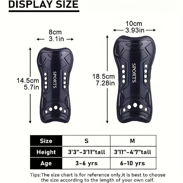 1Pair Soccer Training Crashproof Calf Protectior Leg Sleeves Children Teens Football Protege Tibia Safety Shin Guards