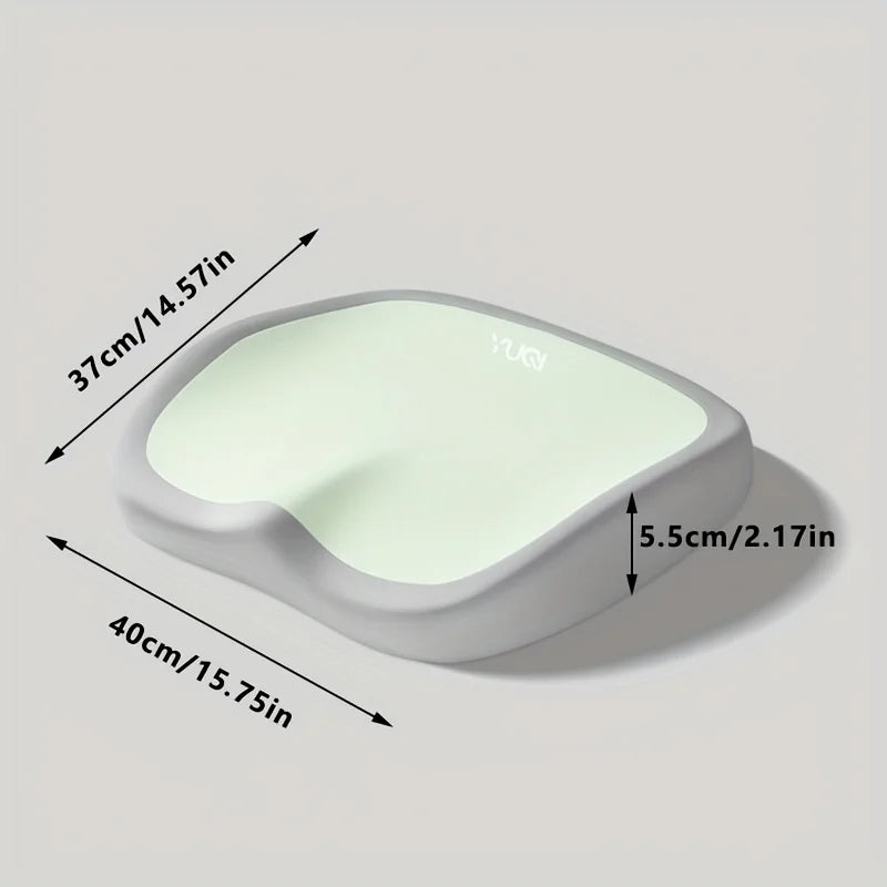 1pc Ergonomic Memory Foam Office Chair Cushion,Adjustable Hip & Waist Support, Portable Comfort for Home, Car, and Office Use