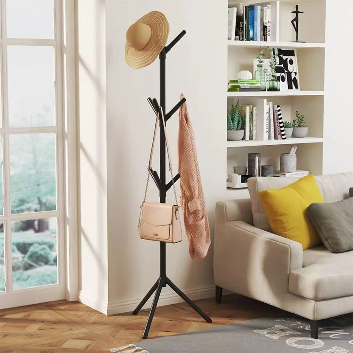 Vertical Coat & Hat Stand – Bedroom Storage Rack