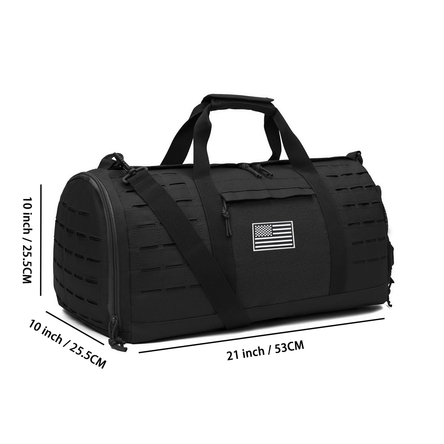 40L Sports Fitness Bag Tactical Travel Tote Men's Fitness Training Shoes Basketball Travel Bag Handy Luggage
