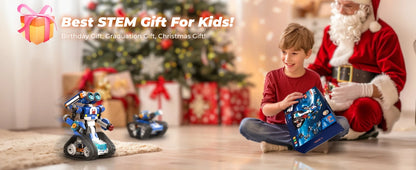 6-In-1 Steam Robot Building Kit With Remote Control For Kids