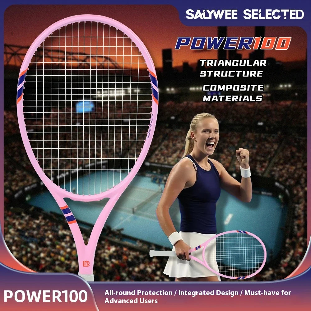 27 inch Outdoor Sports Aluminum-Carbon Tennis Racket for Adult- Professional Training, Durable, Suitable for Students' Practice