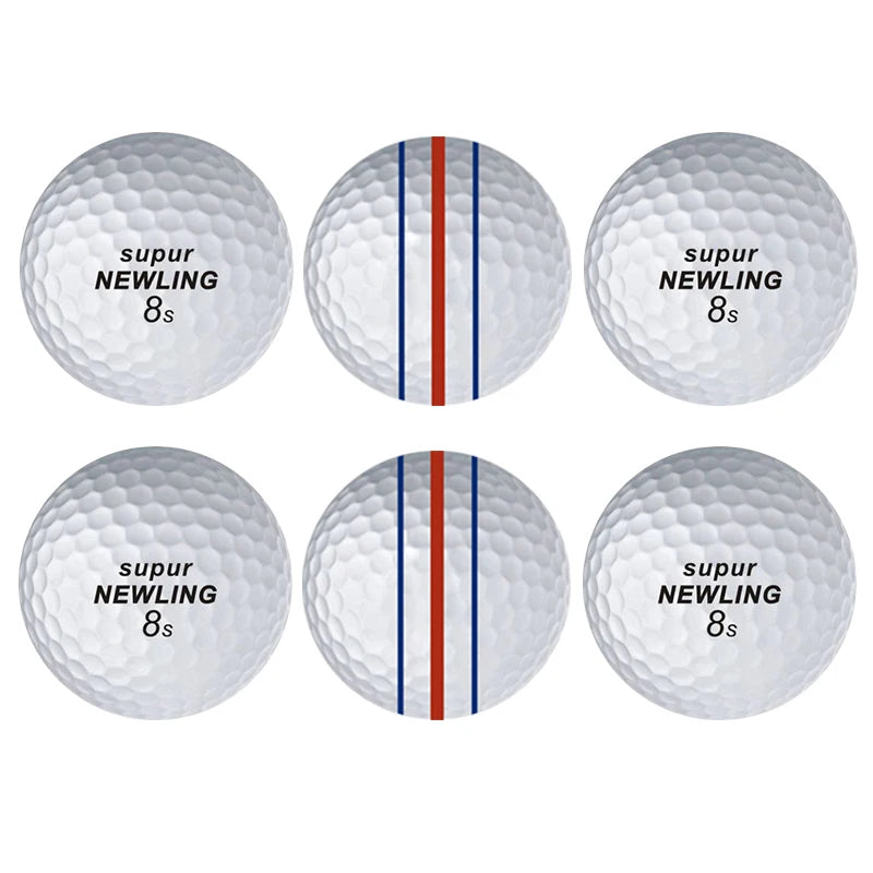 12 Pcs Golf Balls Supur Newling Triple Track Long Distance 3-pieces Golf Ball 3 Line Brand New Game Ball Drop Ship