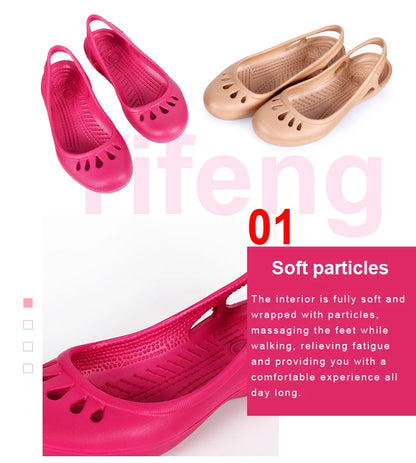 Women's Sandals Lightweight Anti Slip Back Strap EVA Insole