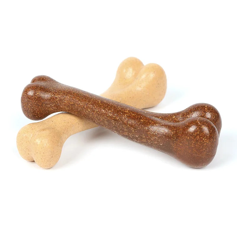 Natural Dog Bone Chew Toy – Non-Toxic, Nearly Indestructible Puppy Toy for Small, Medium & Large Dogs