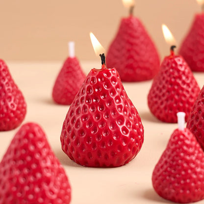 3D Strawberry Silicone Candle Mold For Aromatherapy DIY Candles