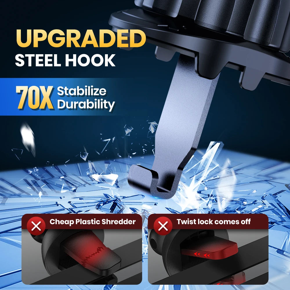 TOPK Magnetic Air Vent Car Phone Holder [Strong Magnet] Car Vent Mount Phone Stand Compatible with iPhone15 14 13 Samsung Xiaomi