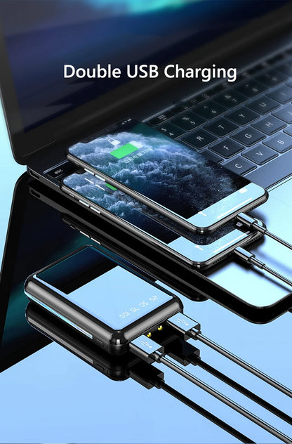 20000mAh Mini Power Bank With Mirror Screen LED Display