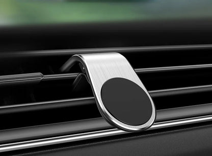Magnetic Car Phone Holder Air Vent Mount For Smartphones Black