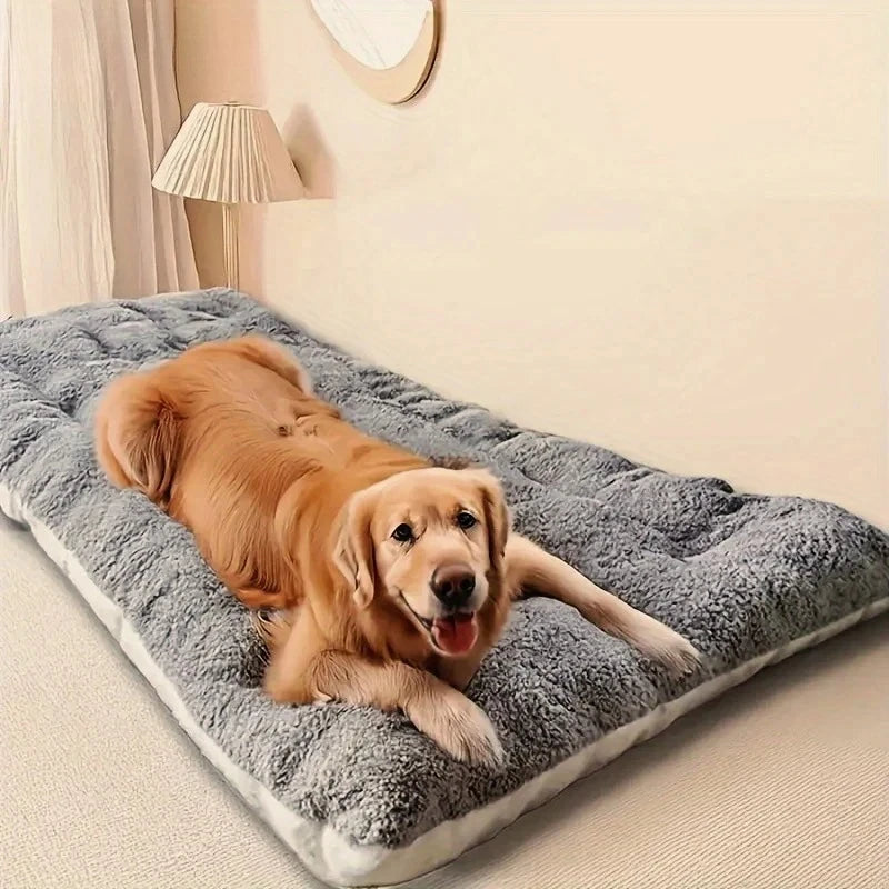 Large Plush Dog Bed Sofa – Super Soft Thickened Pet Mat for Small to Large Dogs