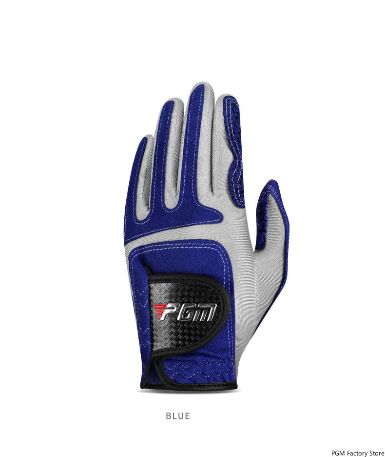 PGM Professional Golf Gloves Microfiber Cloth Fabric Breathable Non-Slip Club Swing Putting Training Glove ST037