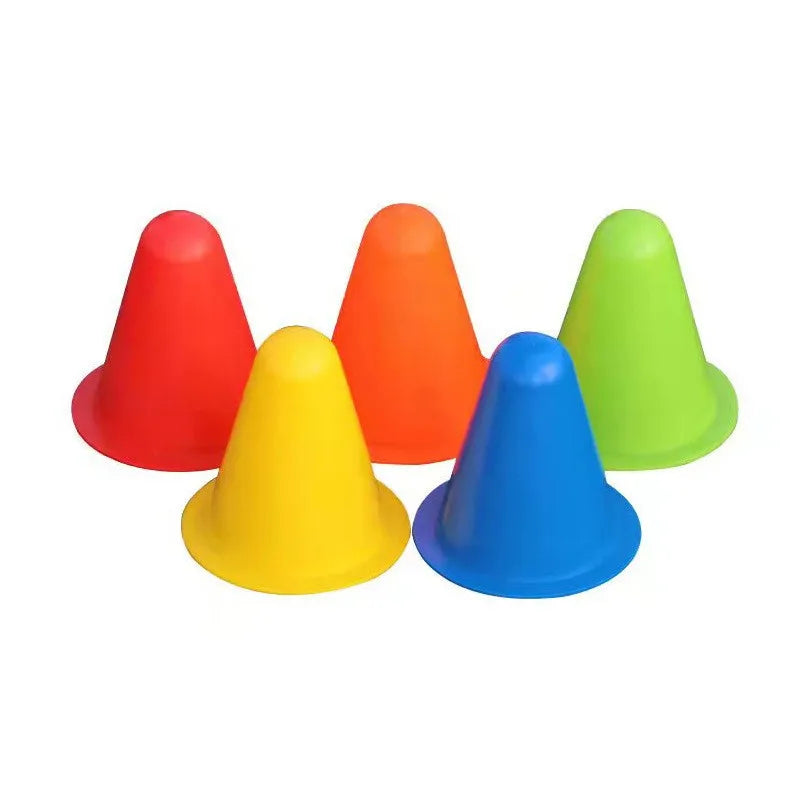 10 PCS Multiple Colors Plastic Cones Soccer Training Cones Roller Skating Training Football Training Equipment