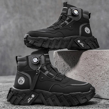 Leather High-Top Outdoor Boots For Men Ankle Hiking