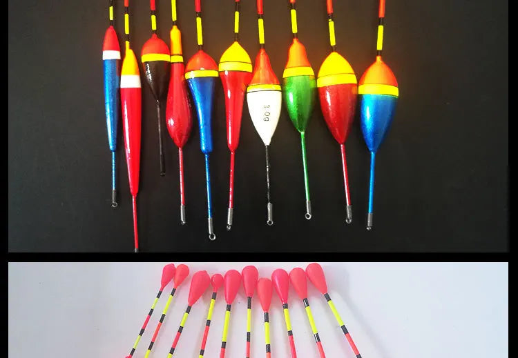 Fishing Floats Set 10 Pieces Plastic Float Buoy Bobber