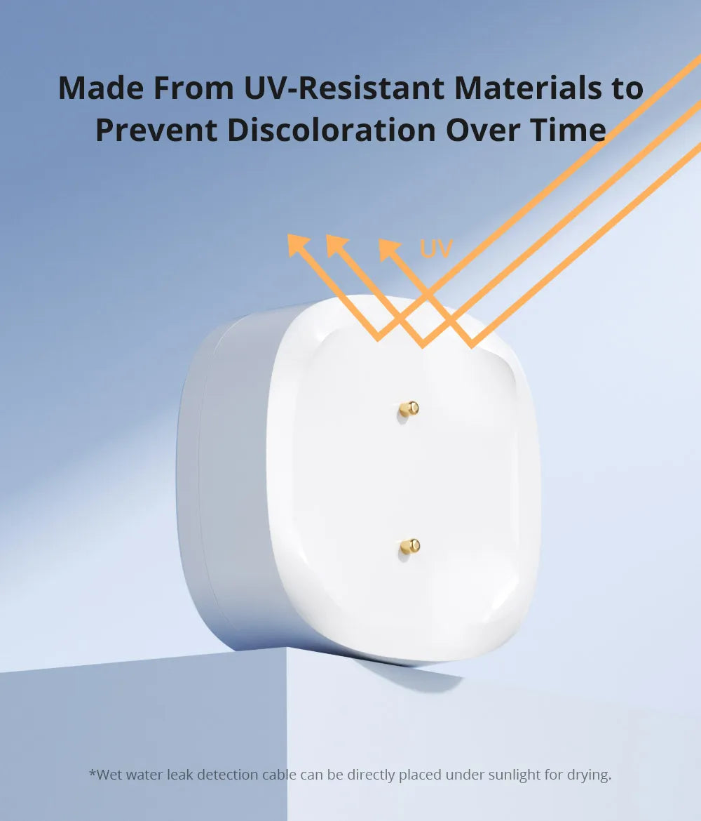 SONOFF SNZB-05P Zigbee 3.0 Water Leak Sensor Leaking and Dripping Detection Real-time Alerts Support Home Assistant Google Alexa