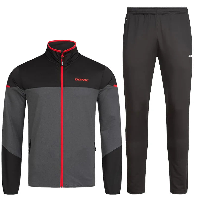 DONIC Table Tennis Clothing Suit Men Women Sports Jersey Workout Running Pants Spring Autumn Ping Pong Clothes Set