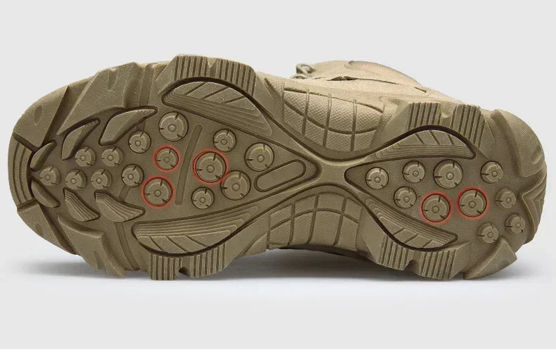 Desert Combat Boots Leather Hiking Shoes Men's Ankle Boots