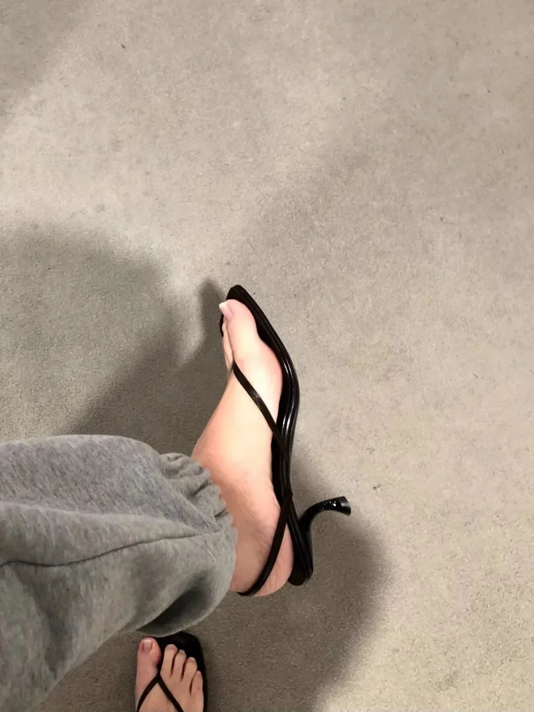 Retro Square Toe Clip Toe Sandals Kitten Heel Back Strap Brown Solid Concise French Style Sexy Fashion Women Shoes Summer Casual