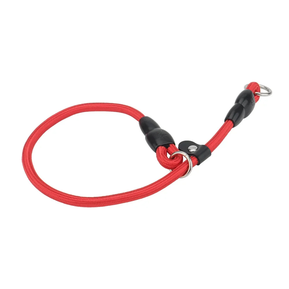 Dog Slip Collar,No Pull Choker Collar for Dogs,Slip Collars with Slidable Stopper,Martingale Collar for Small Medium Large Dogs