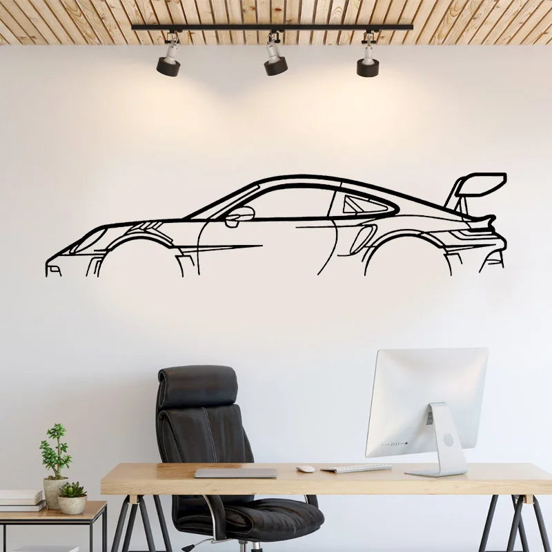 Car Wall Decals – Peel & Stick Vinyl Automotive Decoration