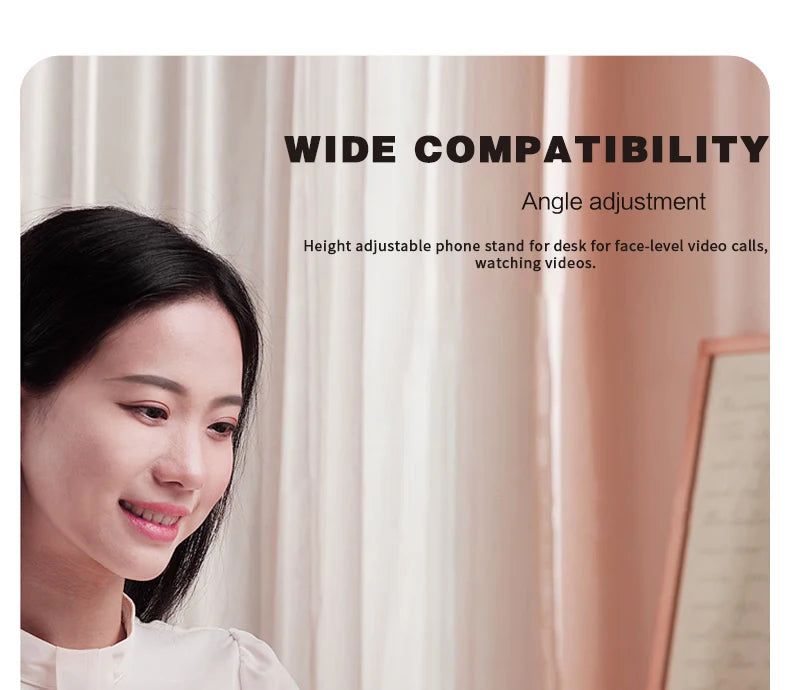 360 Degrees Rotable Metal Desk Mobile Phone Holder Stand For iPhone Xiaomi iPad Adjustable Desktop Tablet Table Cell Phone Stand