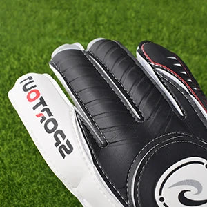 Sportout Goalie Gloves, Goalkeeper Gloves with Fingersave, Soccer Gloves, Breathable Soccer Goalie Gloves, 4mm Latex, for Kids