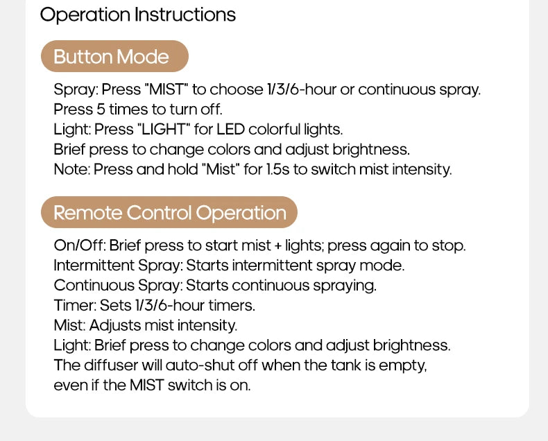 KINSCOTER Wood Grain Aromatherapy Diffuser 300ml Essential Aroma Oils Ultrasonic Air Humidifier 3 Timers USB Color Light