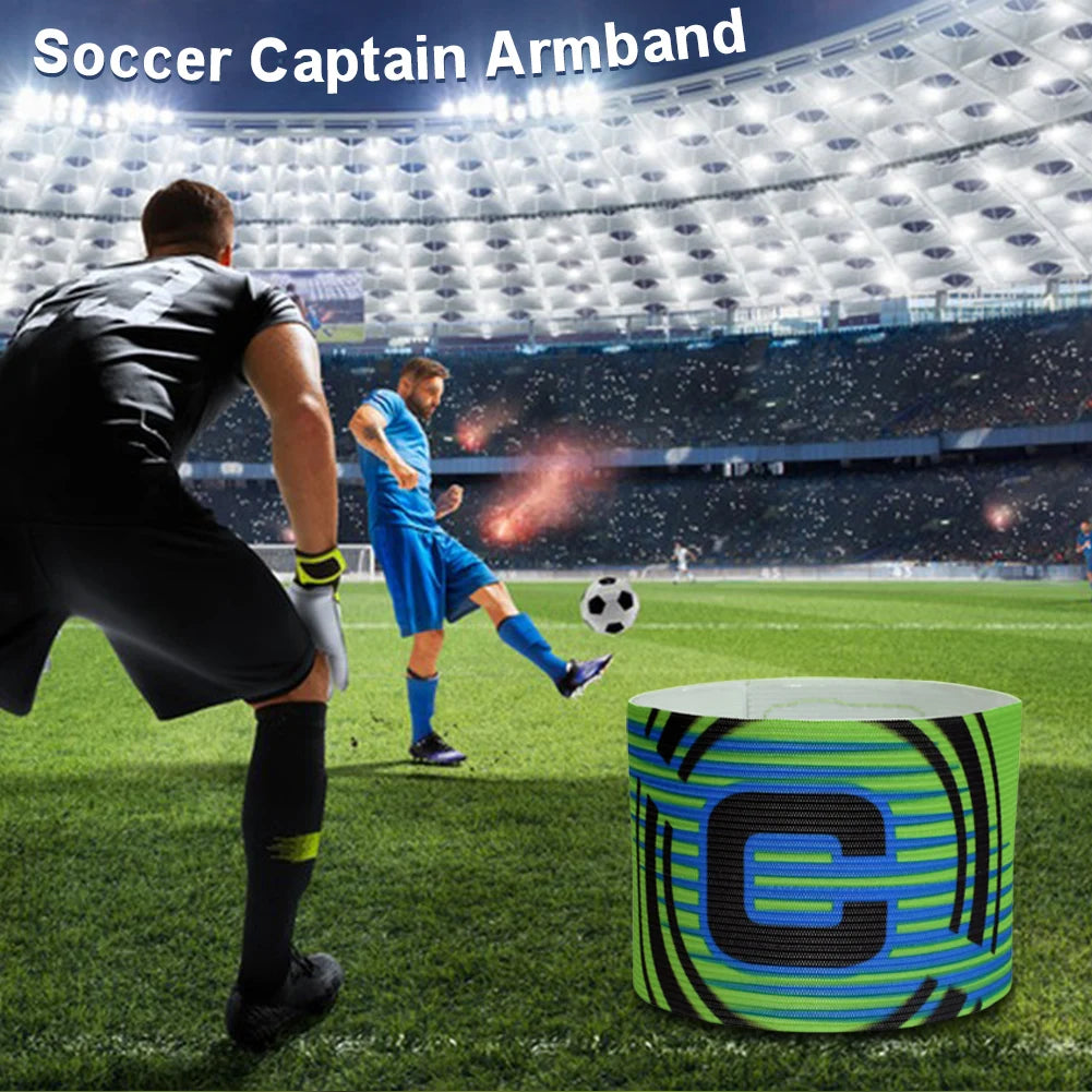 1-3pc Kid Adults Football Captain Armband Soccer Arm Band Leader Competition Gift Soccer Captain Group Armband Football Training