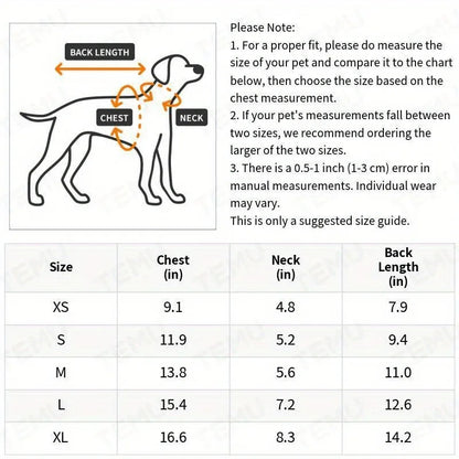 Winter Cat And Small Dog Sweater Vest, Solid Pattern