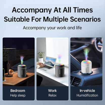 180ml Mini USB Humidifier Aroma Diffuser With Lights For Car And Home