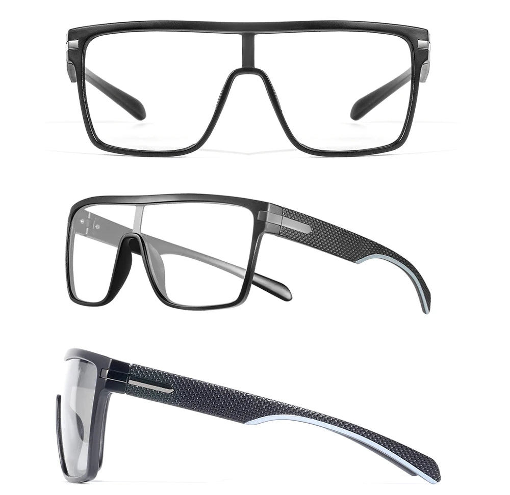 CRIXLAIS Fashion Photochromic Polarized Sunglasses Men Women Oversized Sun Glasses Male Night Vision Driving Goggles UV400