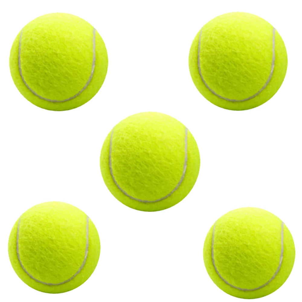 1/3/5pcs 5/3/1pcs High Elasticity Tennis Ball Elementary Match Training Durable Ball Fans Practice Durable Tennis Ball