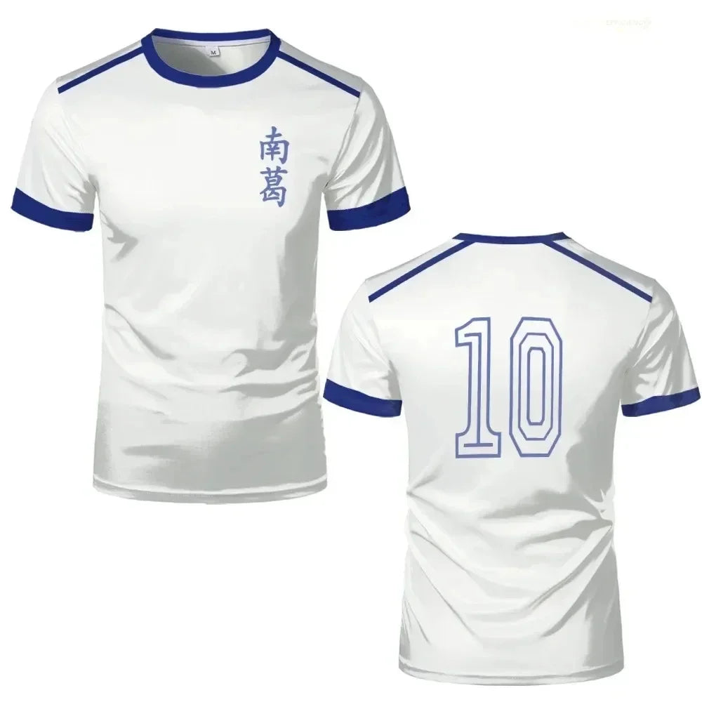 Shirts 3D Animation Tsubasa School Nansheng Olive And Benji Captain T-shirt Fashion Sports T-shirt Short Sleeve Top for Children