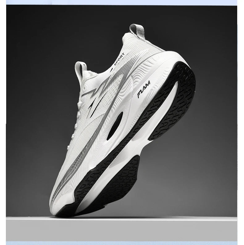 Men's Sneakers Anti-slip Cushioned Comfortable Racing Training Running Shoes Mesh Tennis Shoes Casual for Women