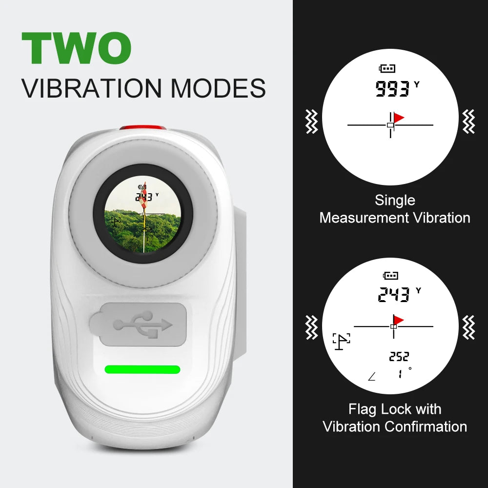 REVASRI New 1300 Yards Professional Golf Rangefinder with Flag Lock Vibration 6X Magnification Magnetic Portability for Golfers