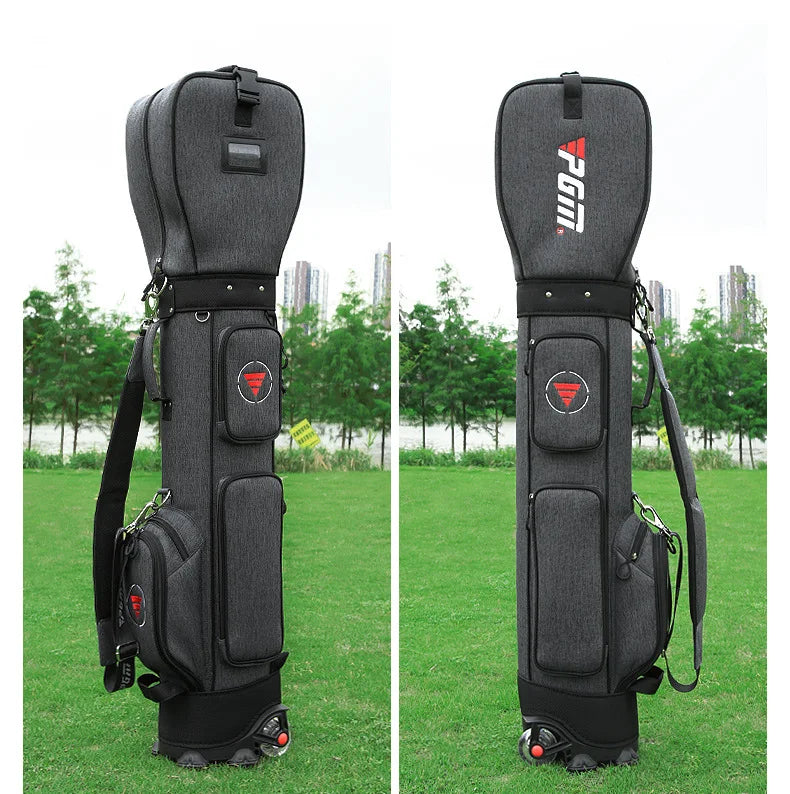 PGM Golf Bag with Wheels Ultra-light Sport Standard Golf Bags Large Capacity Golf Aviation Ball Storage Multifunctional QB069