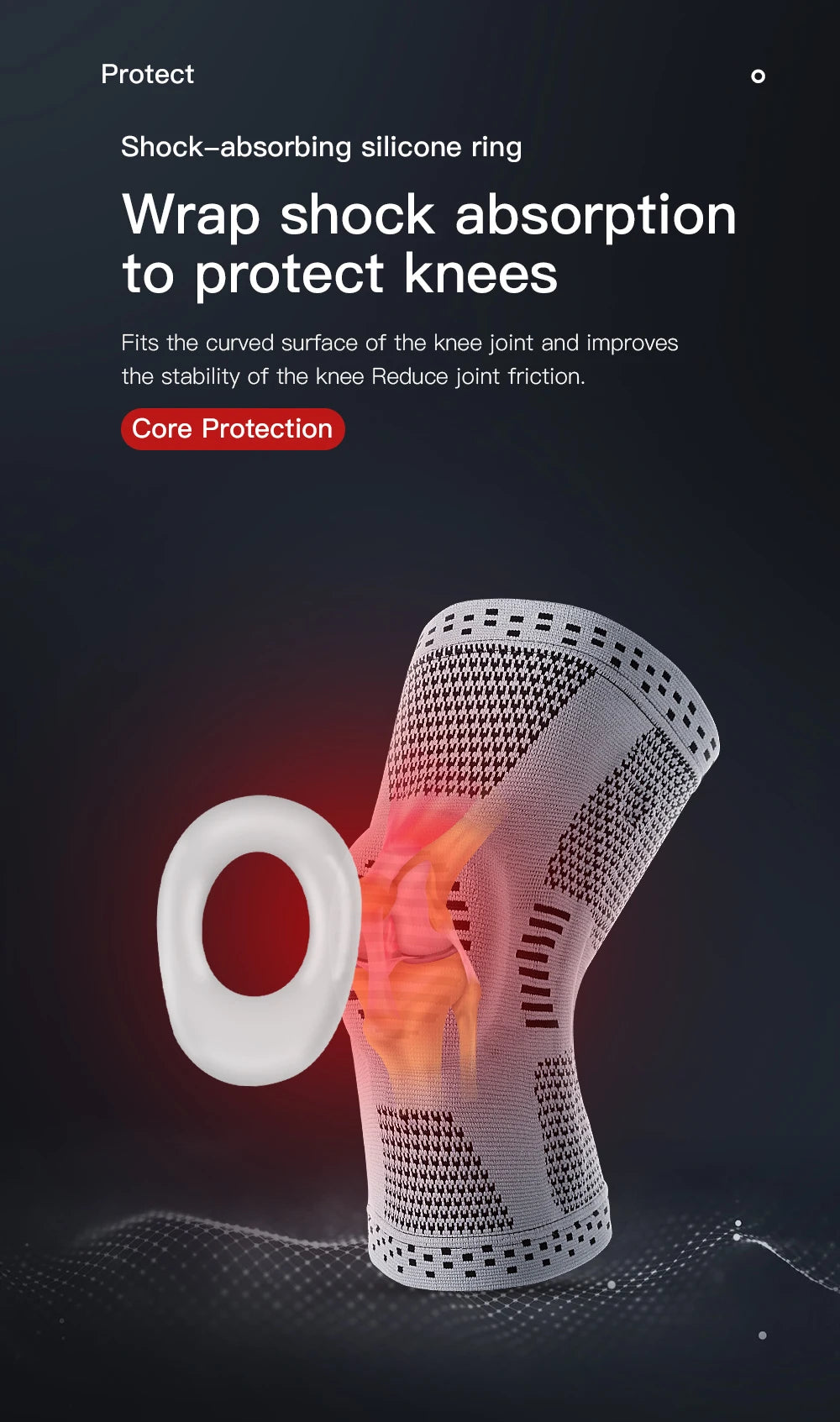 1PC Orthopedic Knee Pad Knee Brace Support Joint Pain Relif Patella Protector Adjustable Sport Kneepad Guard Meniscus Ligament