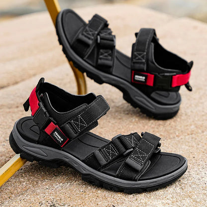 Men's Flat Sandals Breathable Open Toe Outdoor Casual Travel