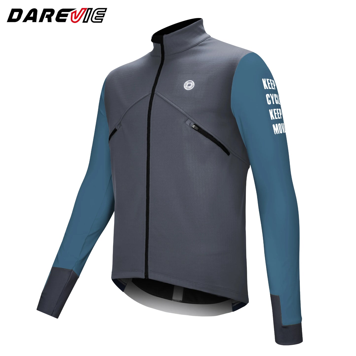 DAREVIE Cycling Men's Jacket WindProof Fleece Pro Cycling Jackets Longsleeve Warm Soft Brushed Pro Breathable Bicycle Clothing