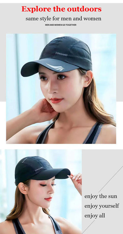 Baseball Cap Unisex Quick-Dry Mesh Adjustable Snapback