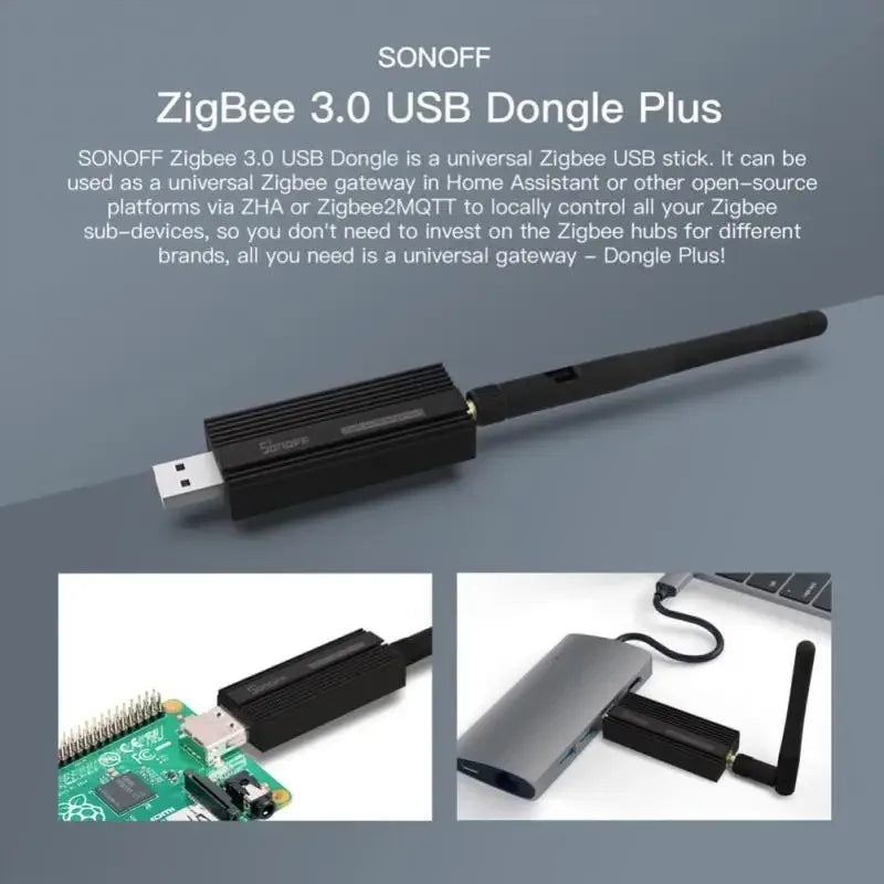 Sonoff Zigbee 3.0 Usb Dongle Plus ZBdongle-E Wireless Zigbee Gateway USB Interface Capture EFR32MG21 Google Home Voice Control