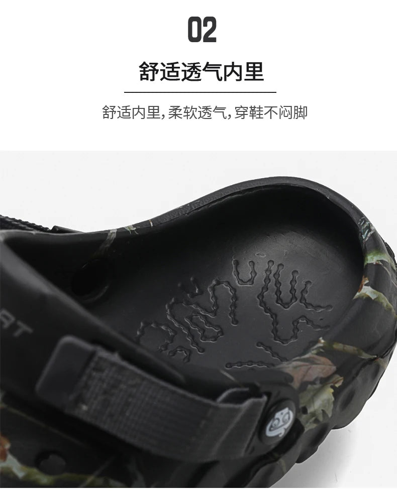 Men Slippers Summer Sandals EVA Platform Garden Shoes Unisex Flat Shoes Women Bedroom Slides High Quality Lightweight Beach