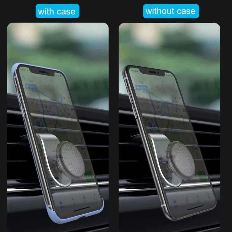 360° Magnetic Car Phone Holder Metal Air Vent Mount Stand For Xiaomi Samsung Huawei iPhone 16 15 14 13 GPS Mobile Phone Holder
