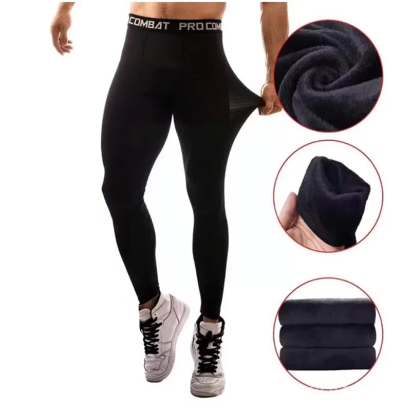 Mens Compression Pants Quick Dry Fit Sportswear Running Tights Men Legging Fitness Training Jogging Pants Sport Gym Leggings