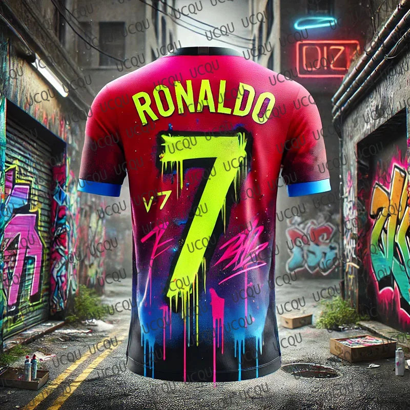 Chatgpt Special Edition Ronaldo No7 Football Jersey Breathable Quick Drying Sweat Wicking Sport Training Jersey For Adult/Kid