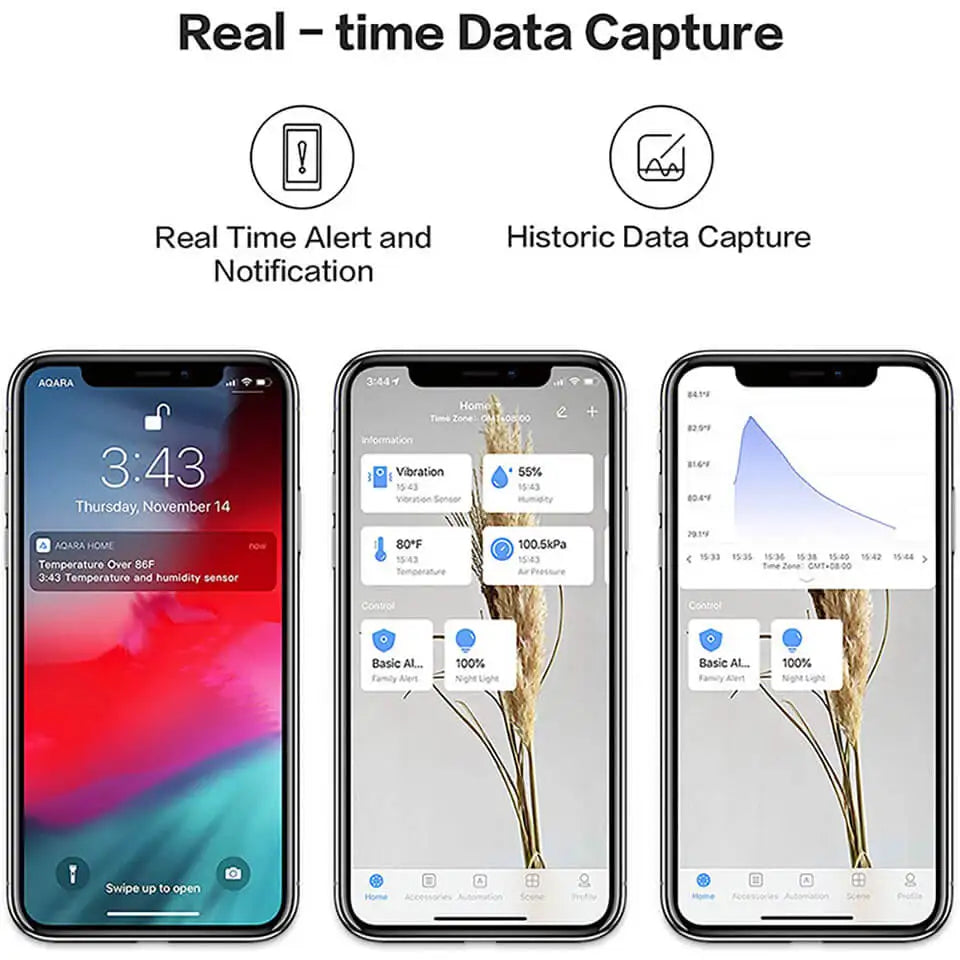 Original Aqara Temperature And Humidity Sensor Zigbee Smart Air Pressure Environment Sensor Smart Home For Mi home Homekit APP